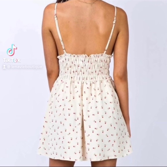 Rosie Summer Mini Dress, Lux Lined Mini In Petal Print, Fit & Flare Flowy Dress - Picture 5 of 16